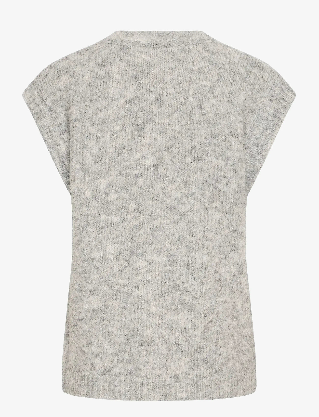 ICHI - IHBELABLUE WA - stickade västar - light grey melange - 2