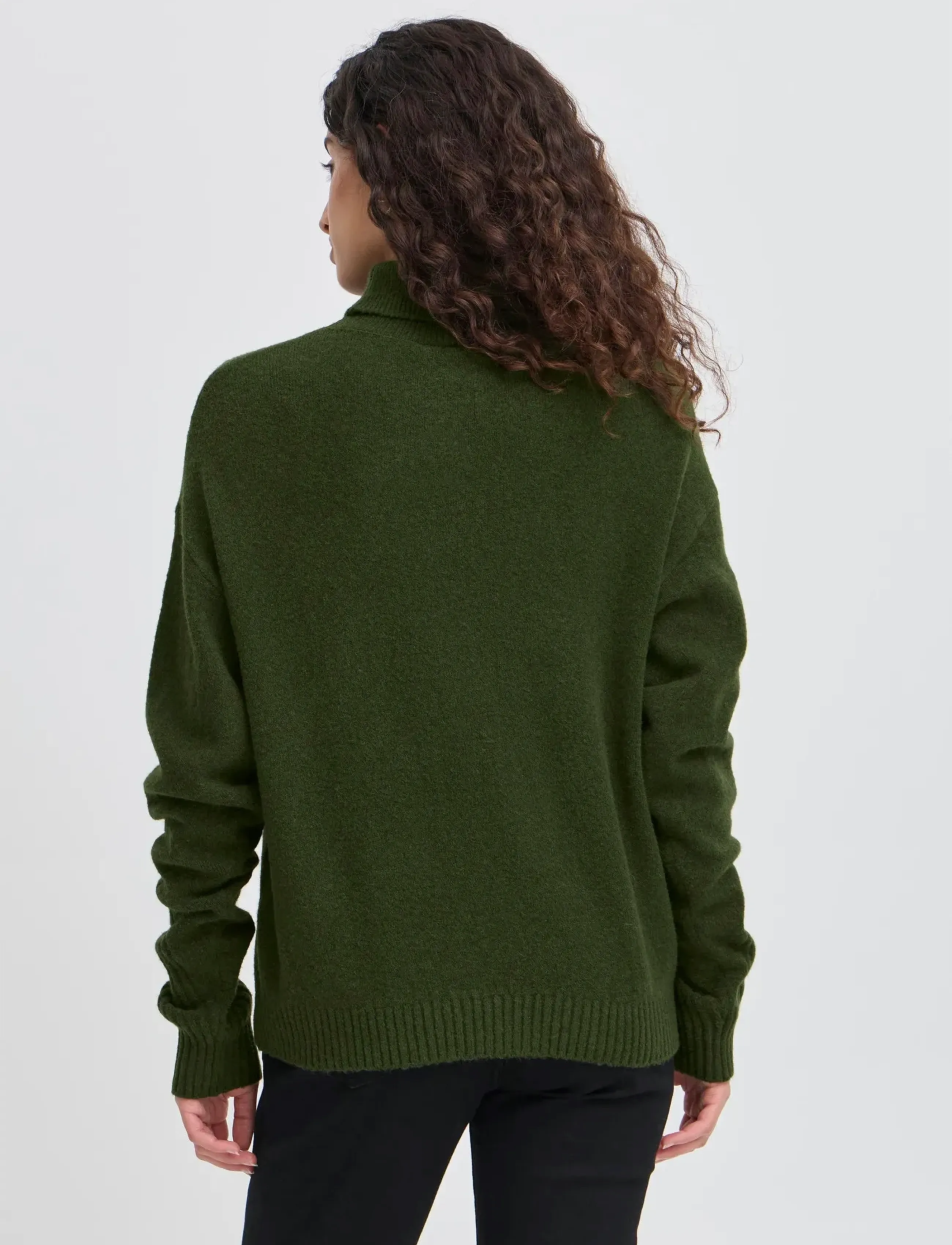 ICHI - IHDASILA LS3 - turtleneck - rifle green - 5
