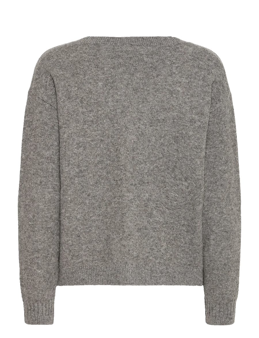 ICHI - IHDASILA CA - strickjacken - dark grey melange - 2