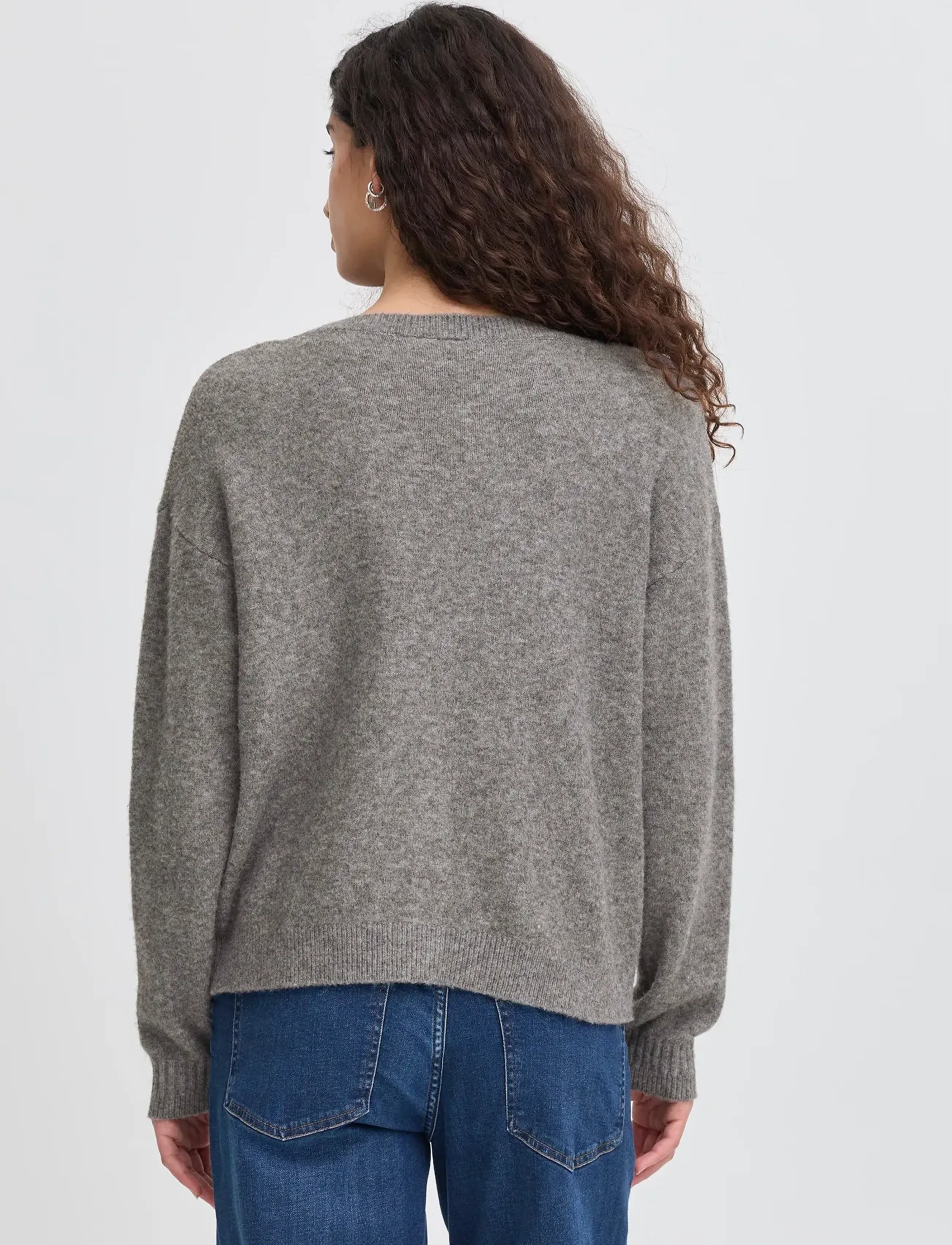 ICHI - IHDASILA CA - cardigans - dark grey melange - 5