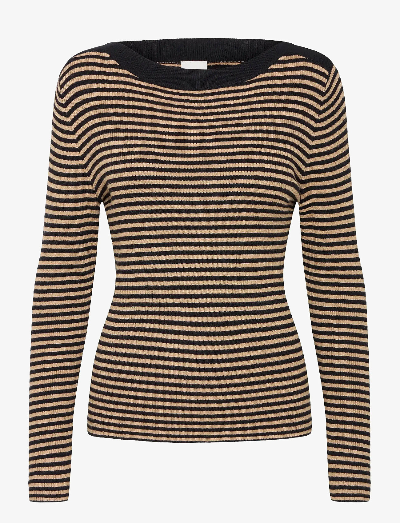 ICHI - IHMAFA LS20 - herbstliche kleidung - black tigers eye stripe - 0