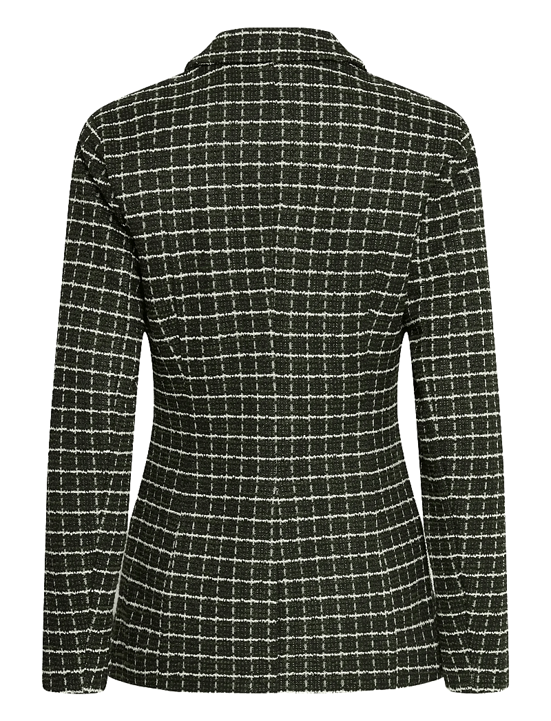 ICHI - IHKATE CLOULE BL - einreihige blazer - rifle green check - 2