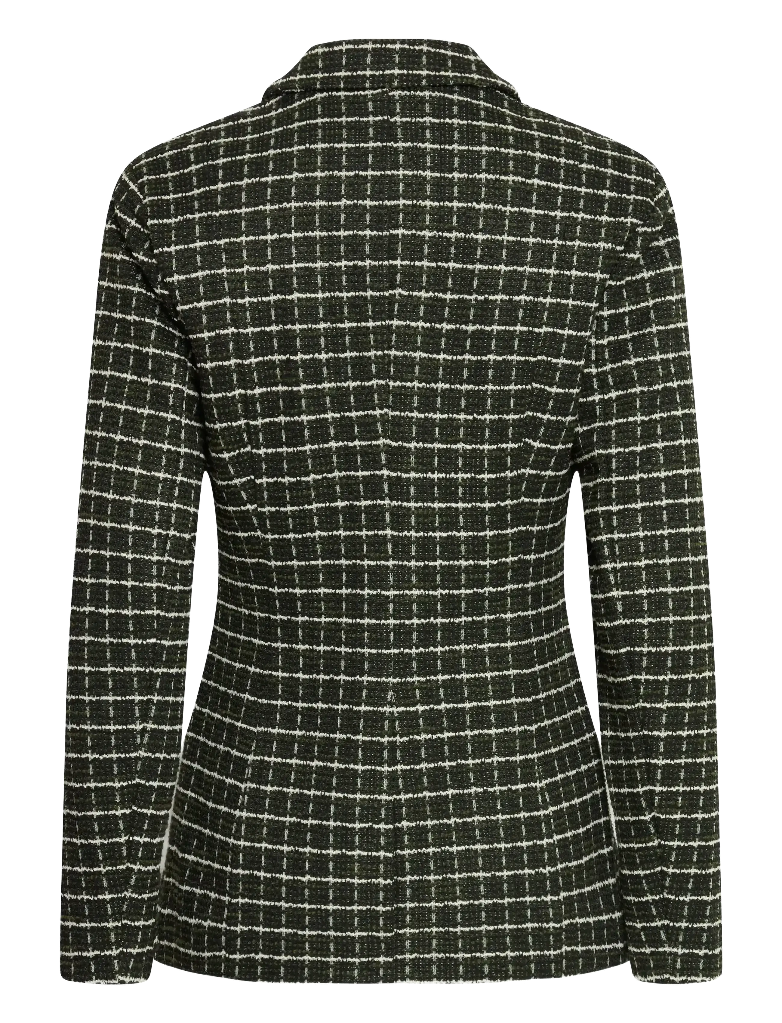 ICHI - IHKATE CLOULE BL - einreihige blazer - rifle green check - 2