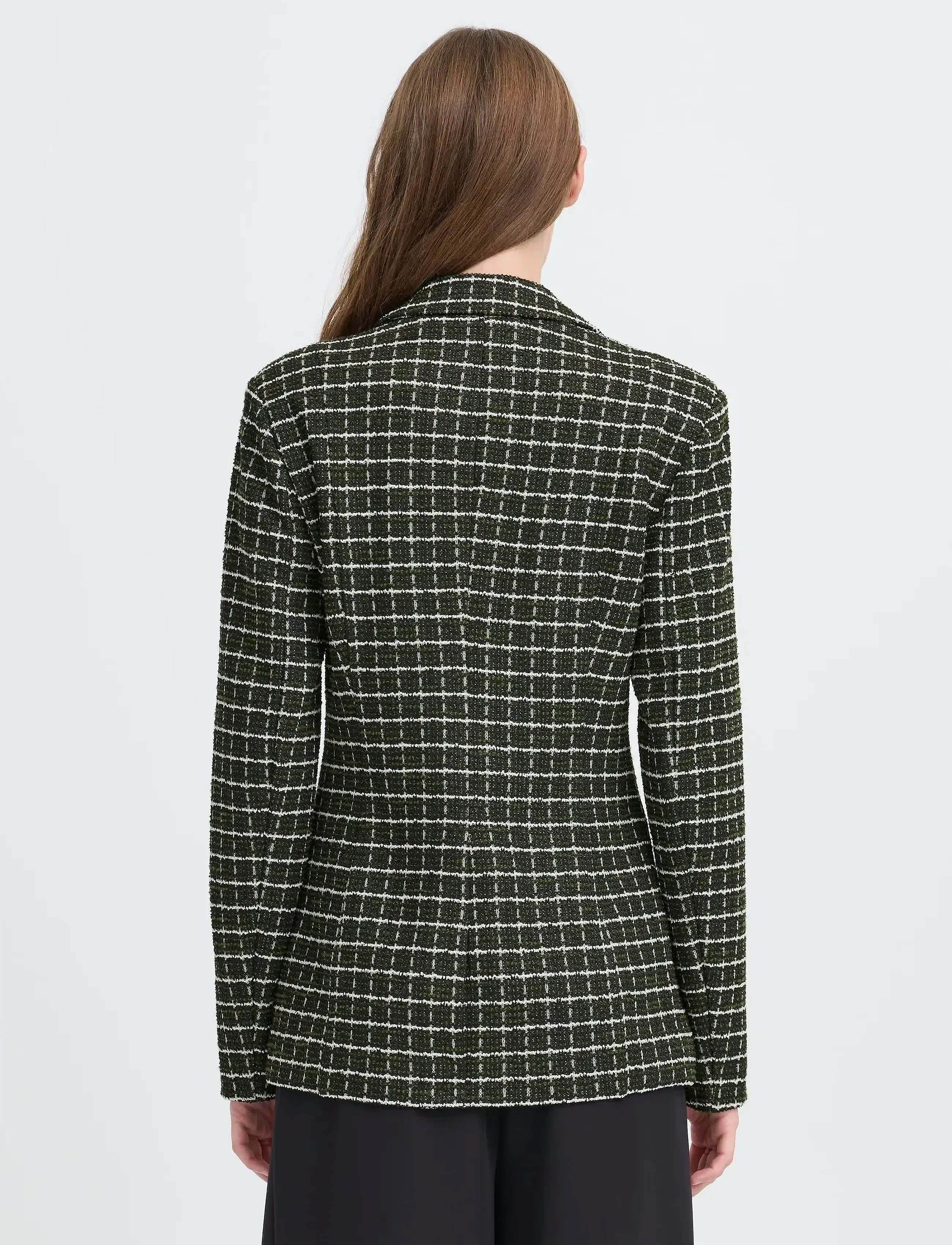 ICHI - IHKATE CLOULE BL - einreihige blazer - rifle green check - 4