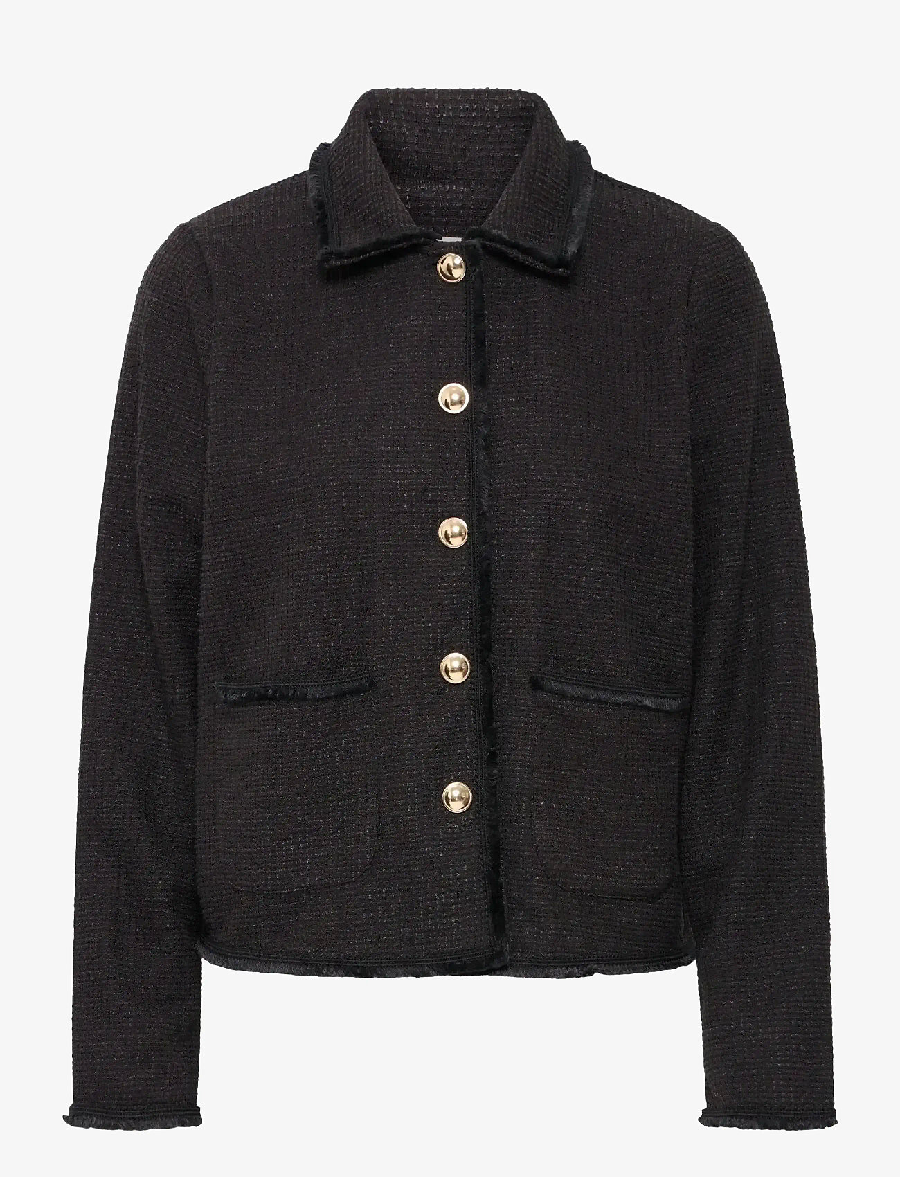 ICHI - IHKATE FRINGE JA - bouclé - black - 0