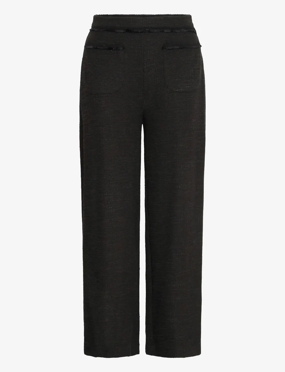 ICHI - IHKATE FRINGE PA - straight leg trousers - black - 0