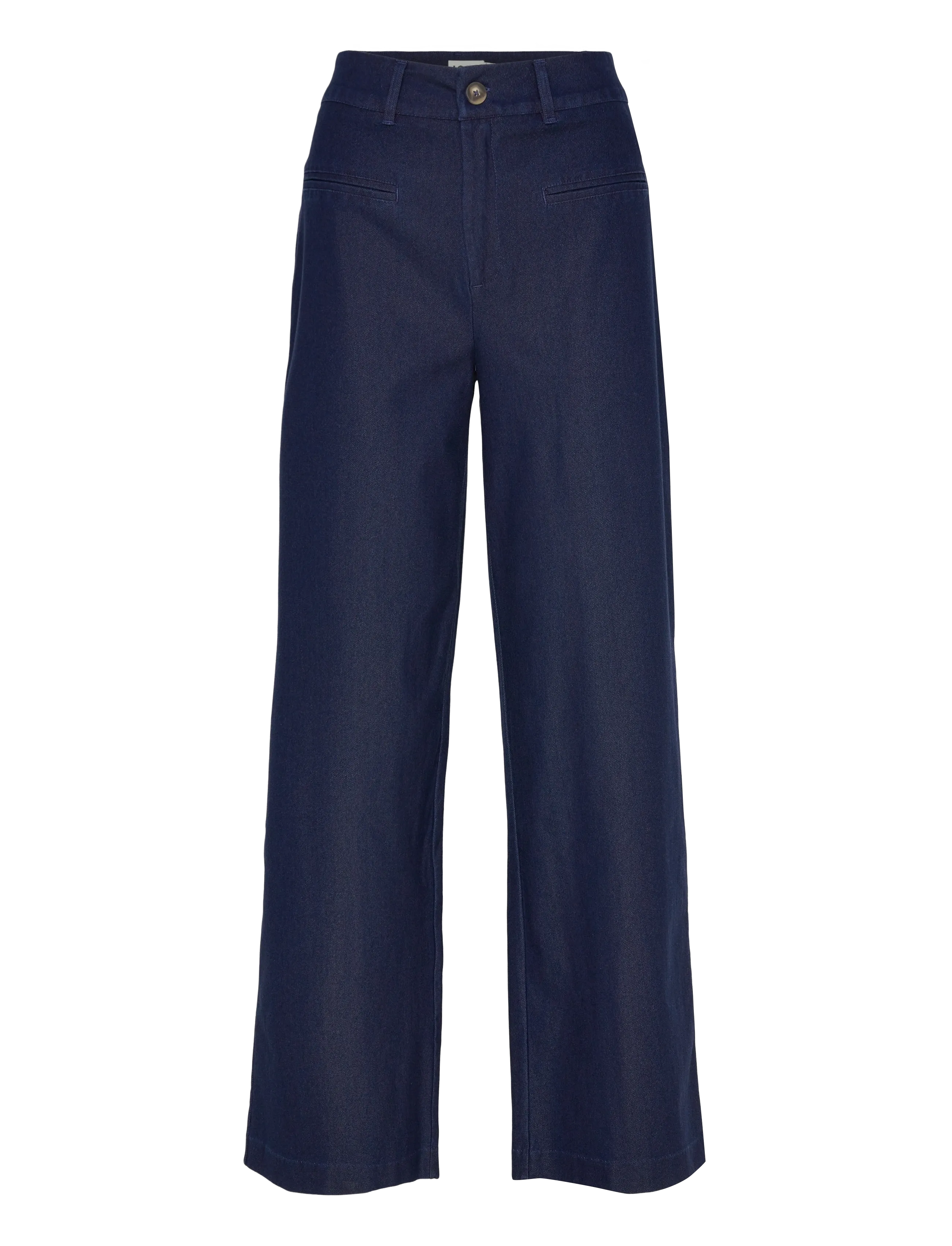 ICHI - IHKATE DENIM PA - wide leg trousers - dark blue - 1
