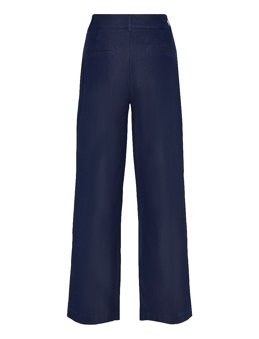 ICHI - IHKATE DENIM PA - hosen mit weitem bein - dark blue - 2