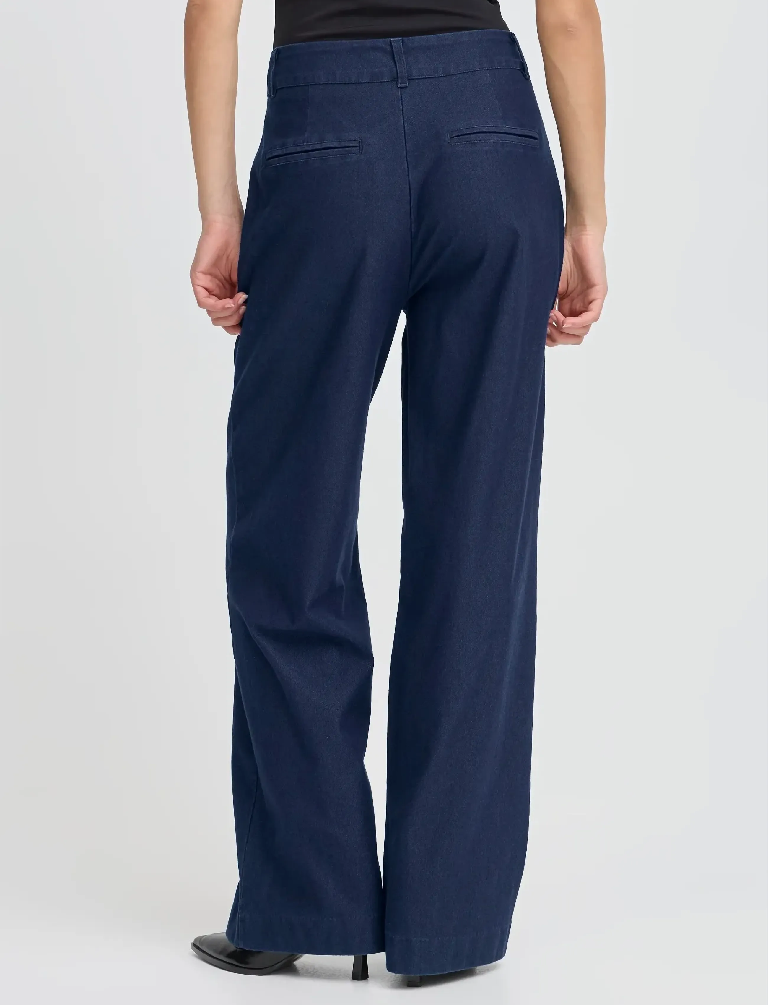 ICHI Ihkate Denim Pa cargobyxor dam – bild 2