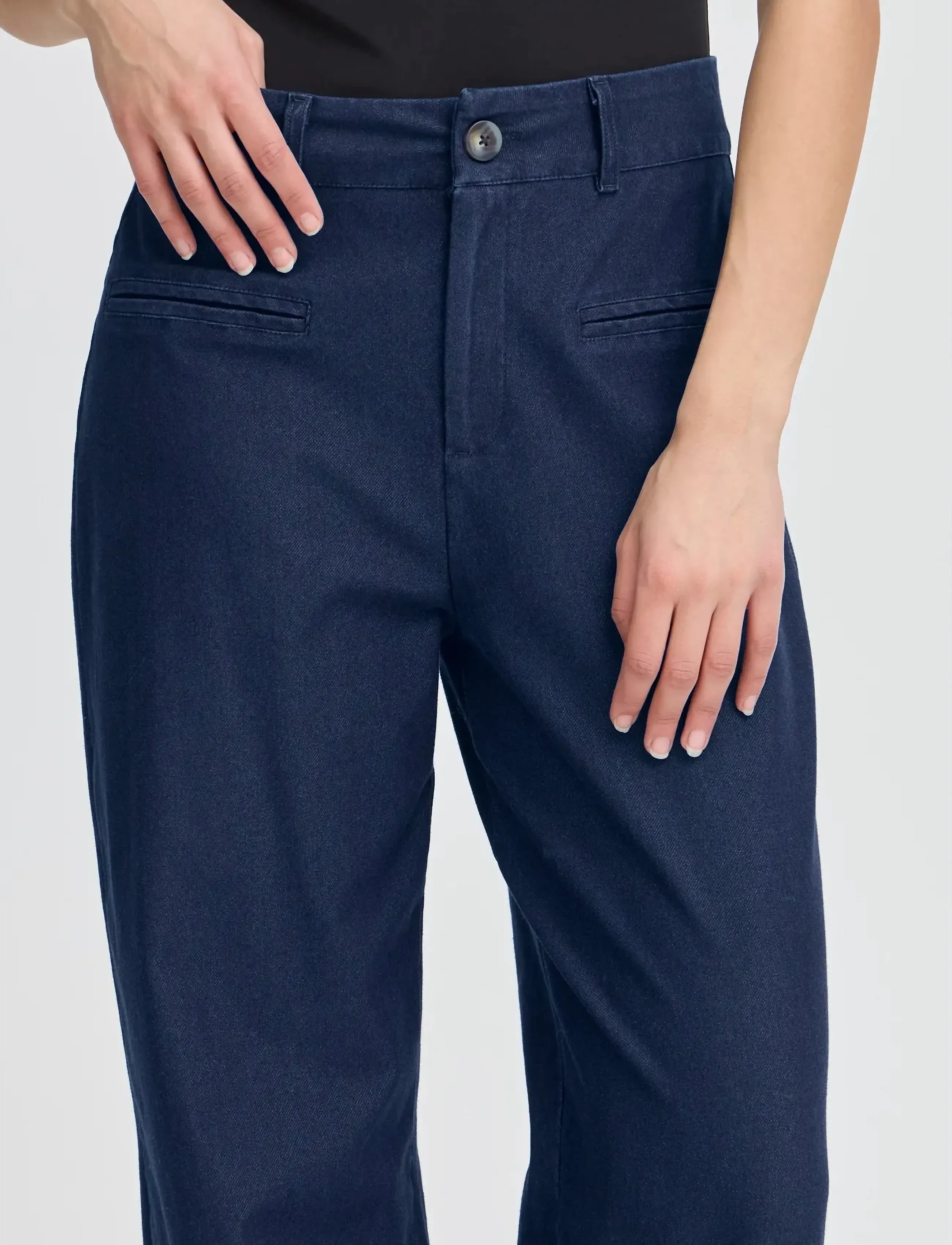 ICHI Ihkate Denim Pa cargobyxor dam – bild 4