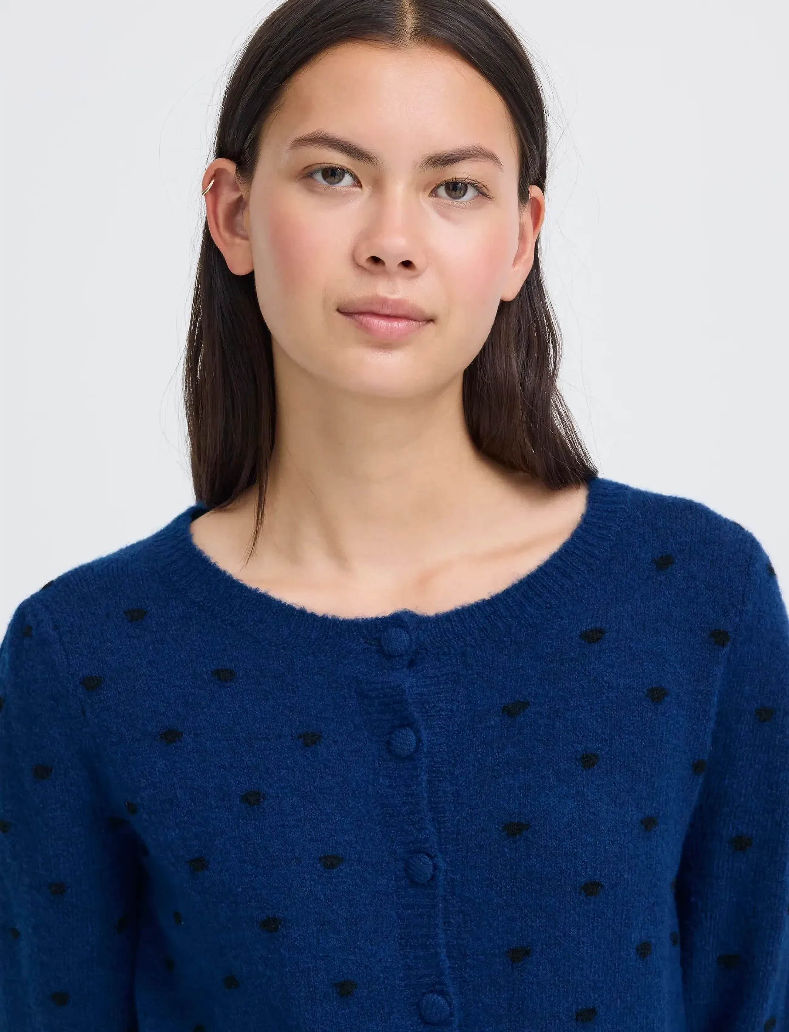 ICHI - IHDESTINE CA - cardigans - navy peony - 5