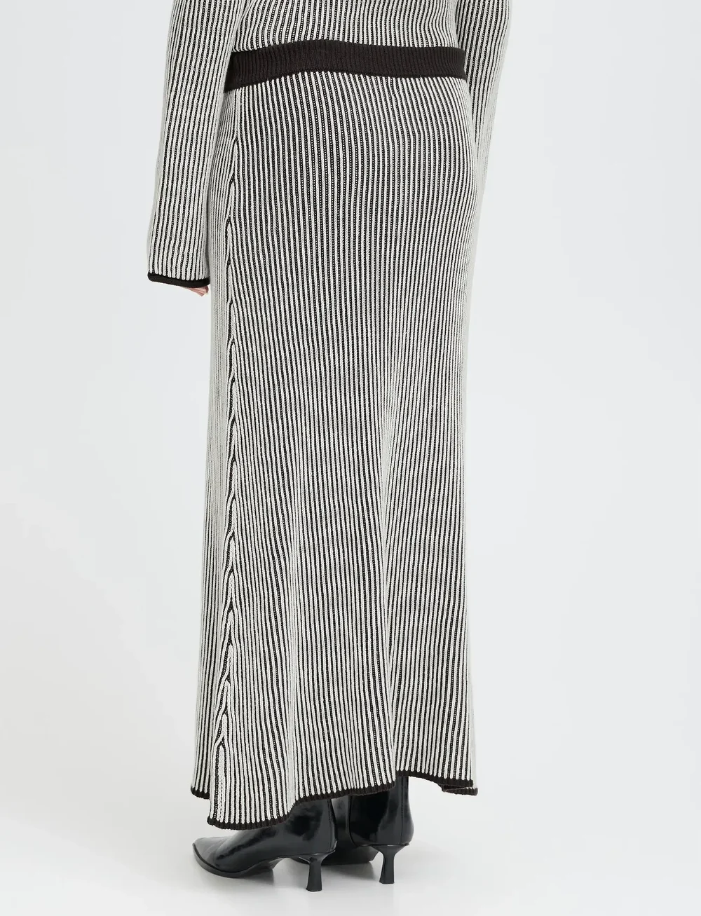 ICHI - IHDANUTA SK - strikkede nederdele - black - 4