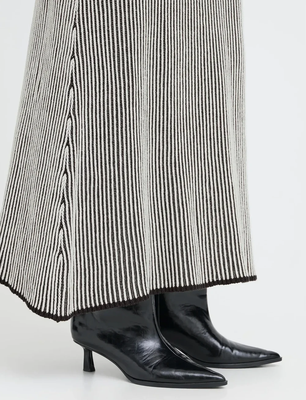 ICHI - IHDANUTA SK - strikkede nederdele - black - 5