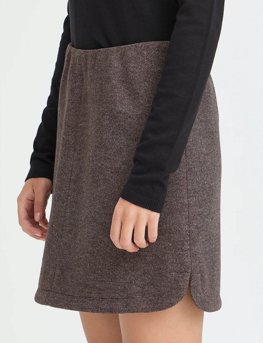 ICHI - IHWOOLY SK5 - kurze röcke - coffee bean melange - 5