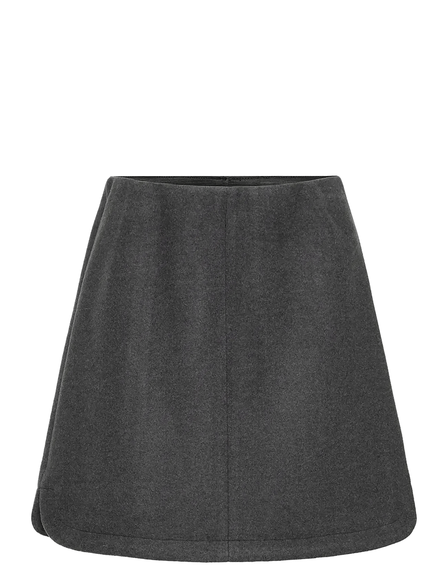 ICHI - IHWOOLY SK5 - korta kjolar - dark grey melange - 1