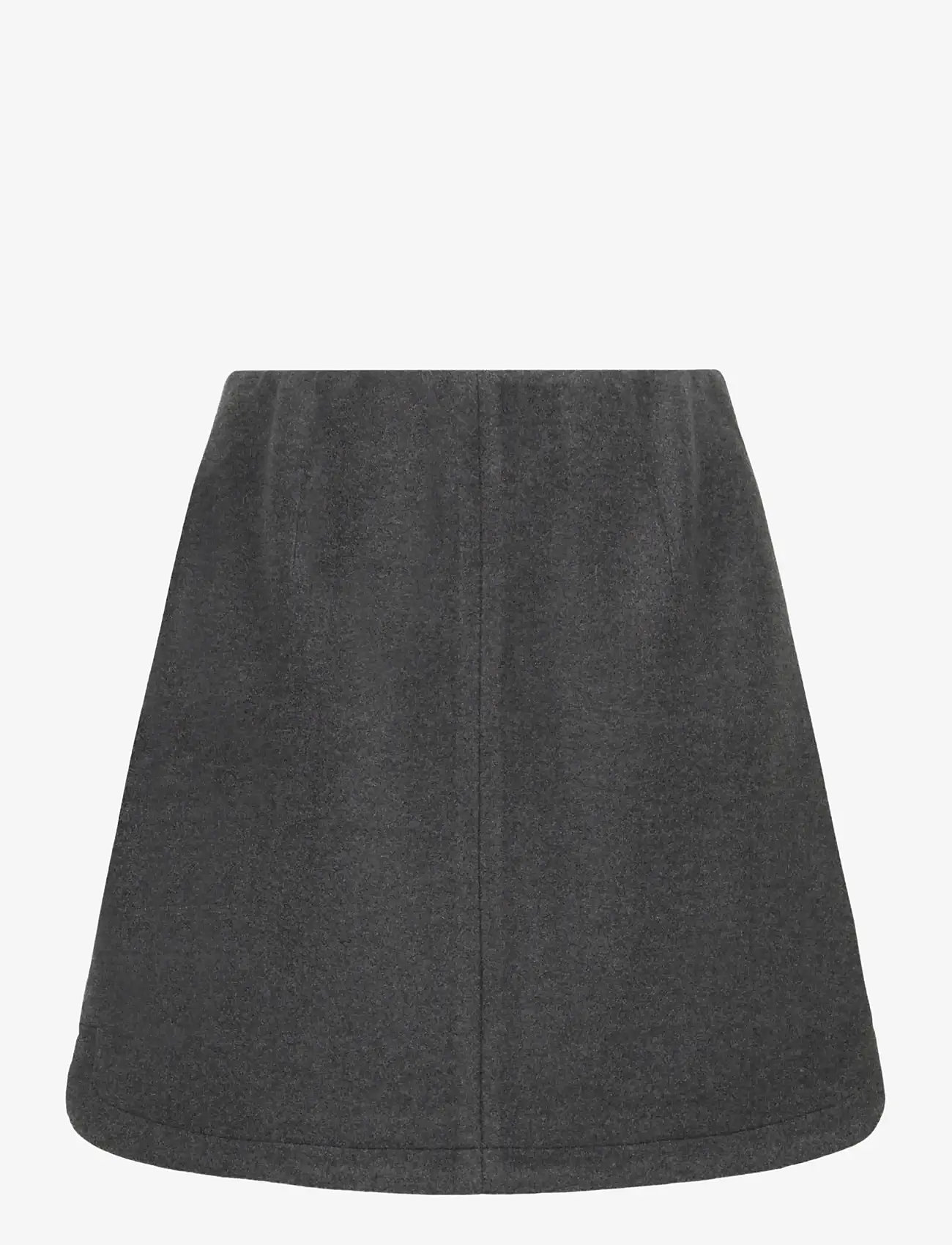 ICHI - IHWOOLY SK5 - kurze röcke - dark grey melange - 2