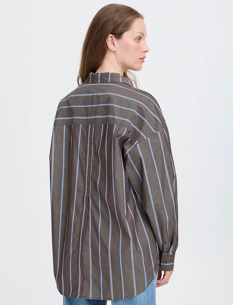 ICHI - IHSADIA SH2 - koszule z długimi rękawami - brown stripe - 3
