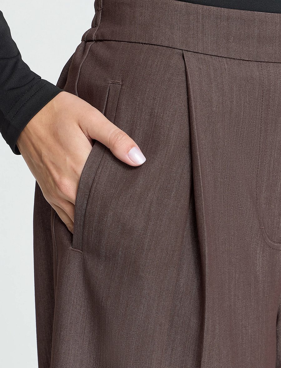 ICHI - IHJUMI PA - hosen mit weitem bein - coffee bean melange - 4