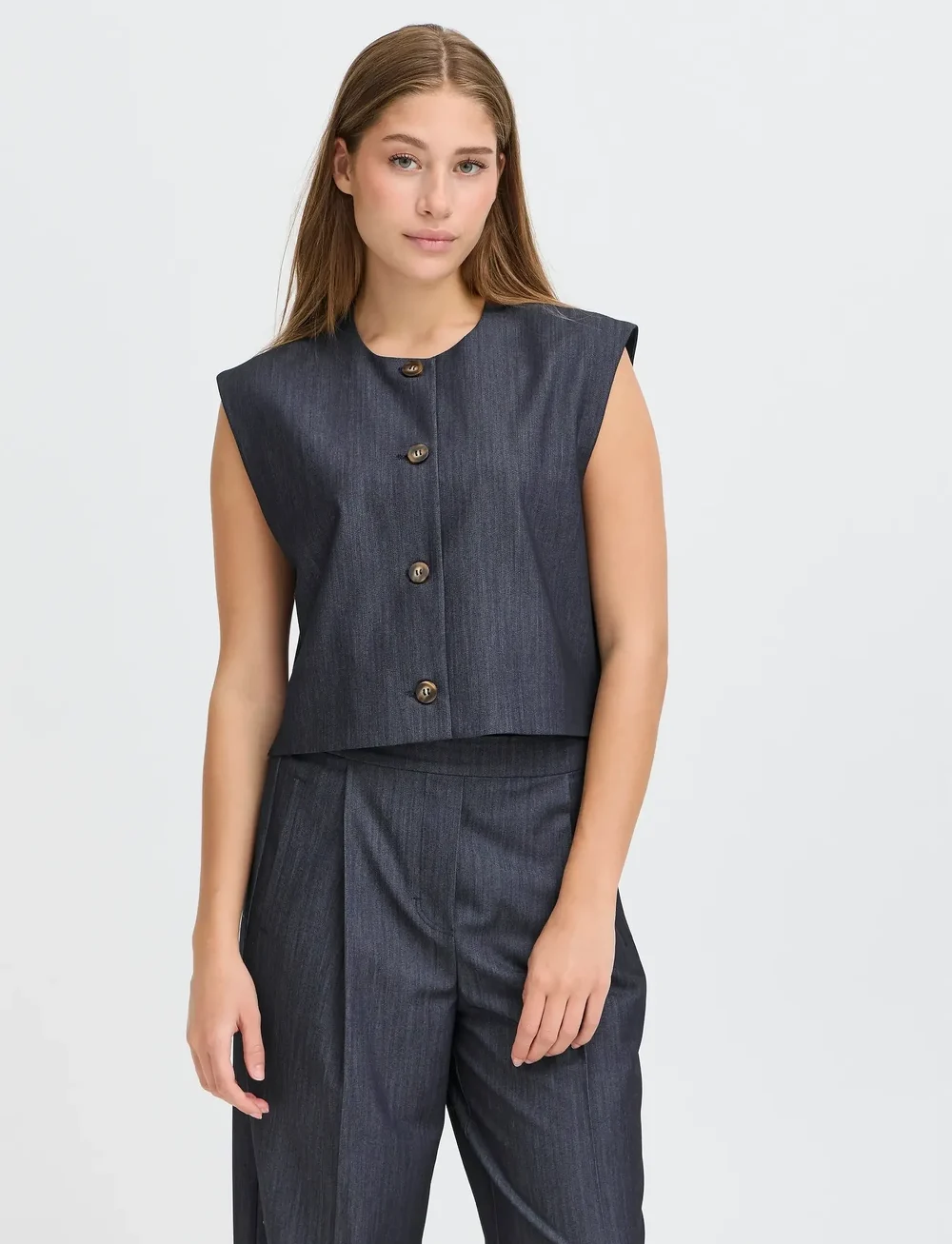 ICHI - IHJUMI WA - kostymvästar - dark blue - 4