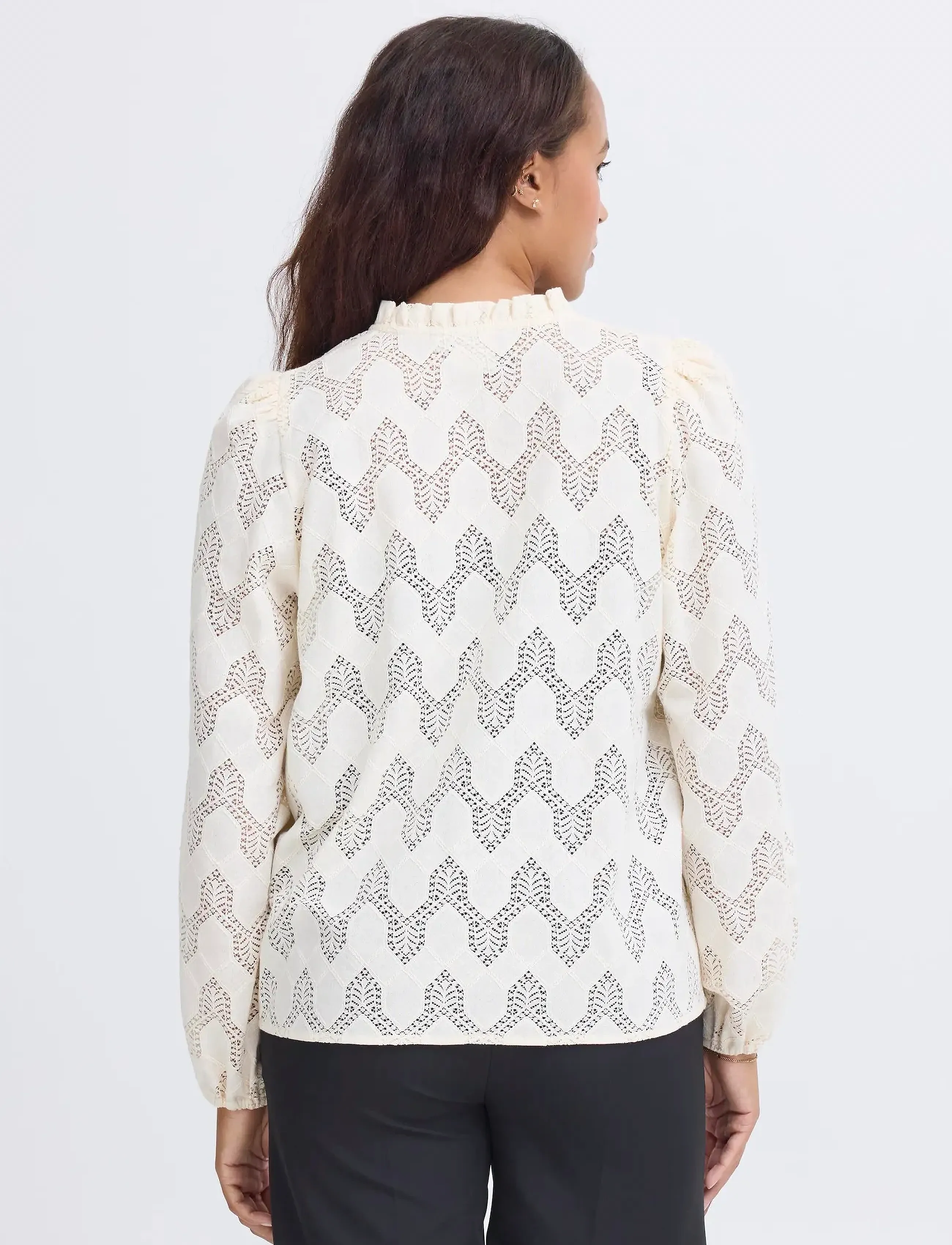 ICHI - IHJUNELA SH - long-sleeved blouses - birch - 4