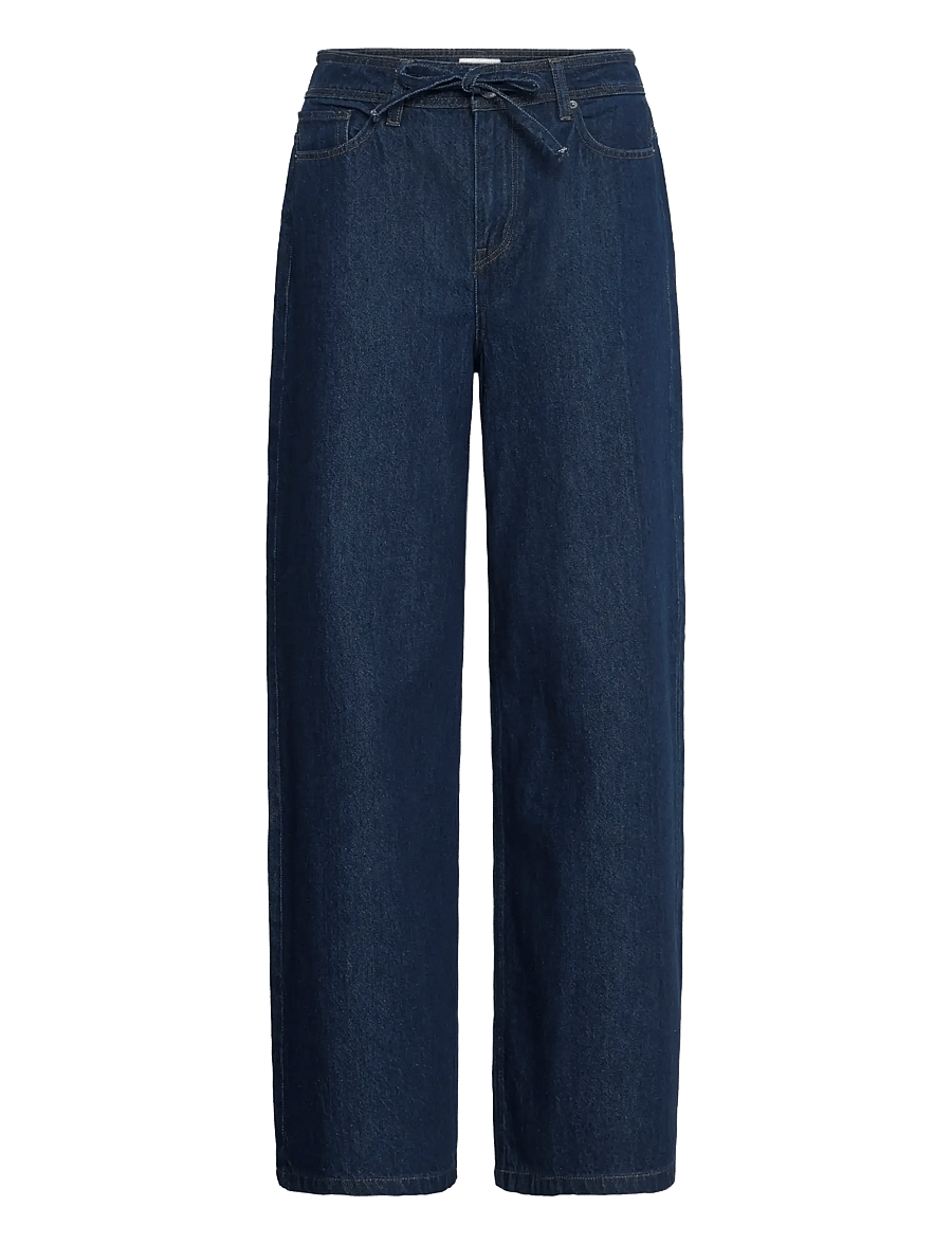 ICHI - IHBERISEL WIDE PA - hosen mit weitem bein - denim authentic blue - 1