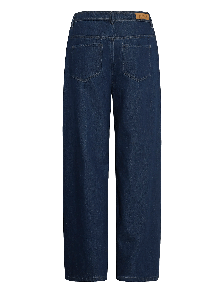 ICHI - IHBERISEL WIDE PA - hosen mit weitem bein - denim authentic blue - 2