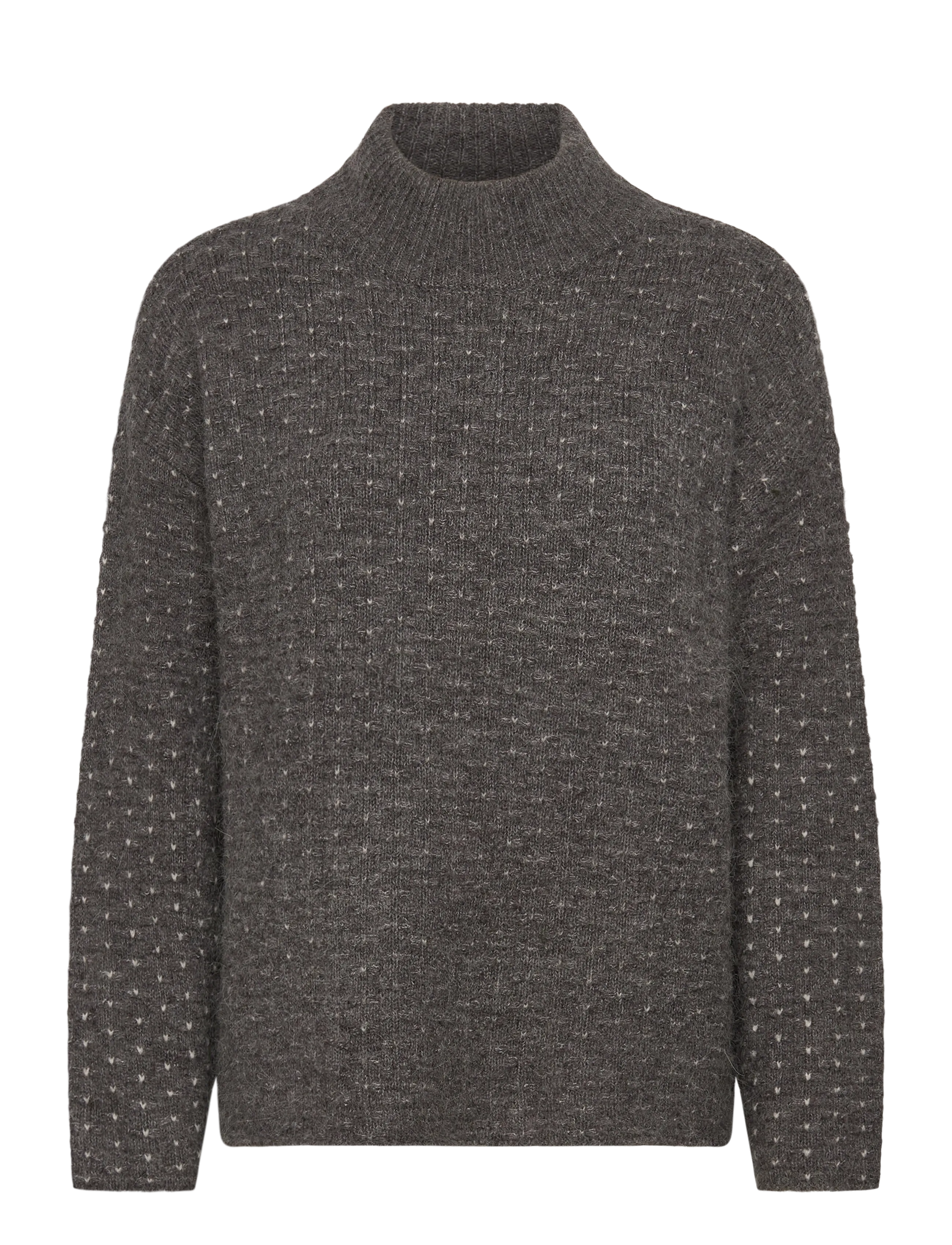 ICHI Ihkamara Ls19, M, Grey, Strik > Trøjer, Dame