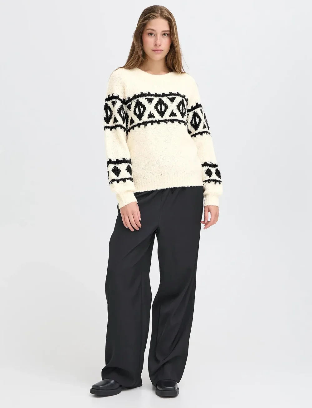 ICHI - IHCARANI LS - striktrøjer - birch - 0