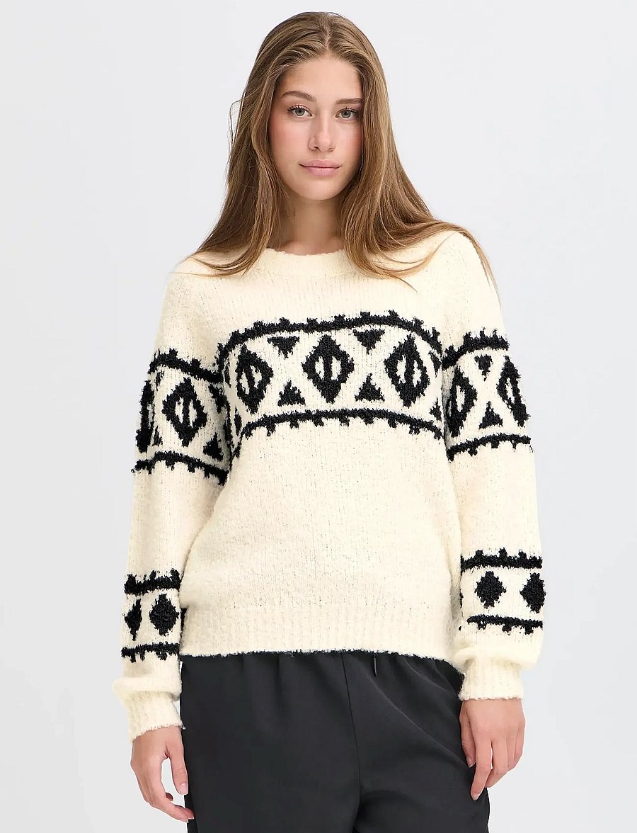 ICHI - IHCARANI LS - pullover - birch - 3