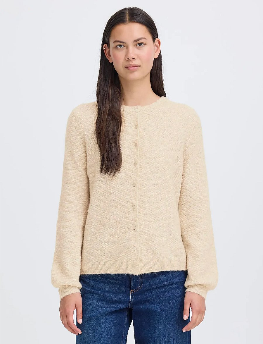 ICHI - IHASDIS CA - strickjacken - oatmeal melange - 3