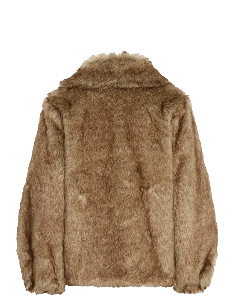 ICHI - IHFAZOCA JA - faux fur jakker - fury brown melange - 2