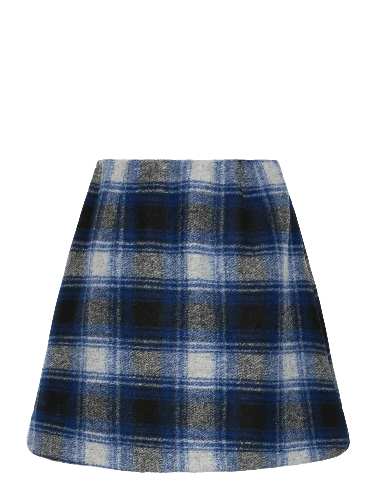 ICHI - IHWOOLY CHECK - short skirts - navy peony check - 2
