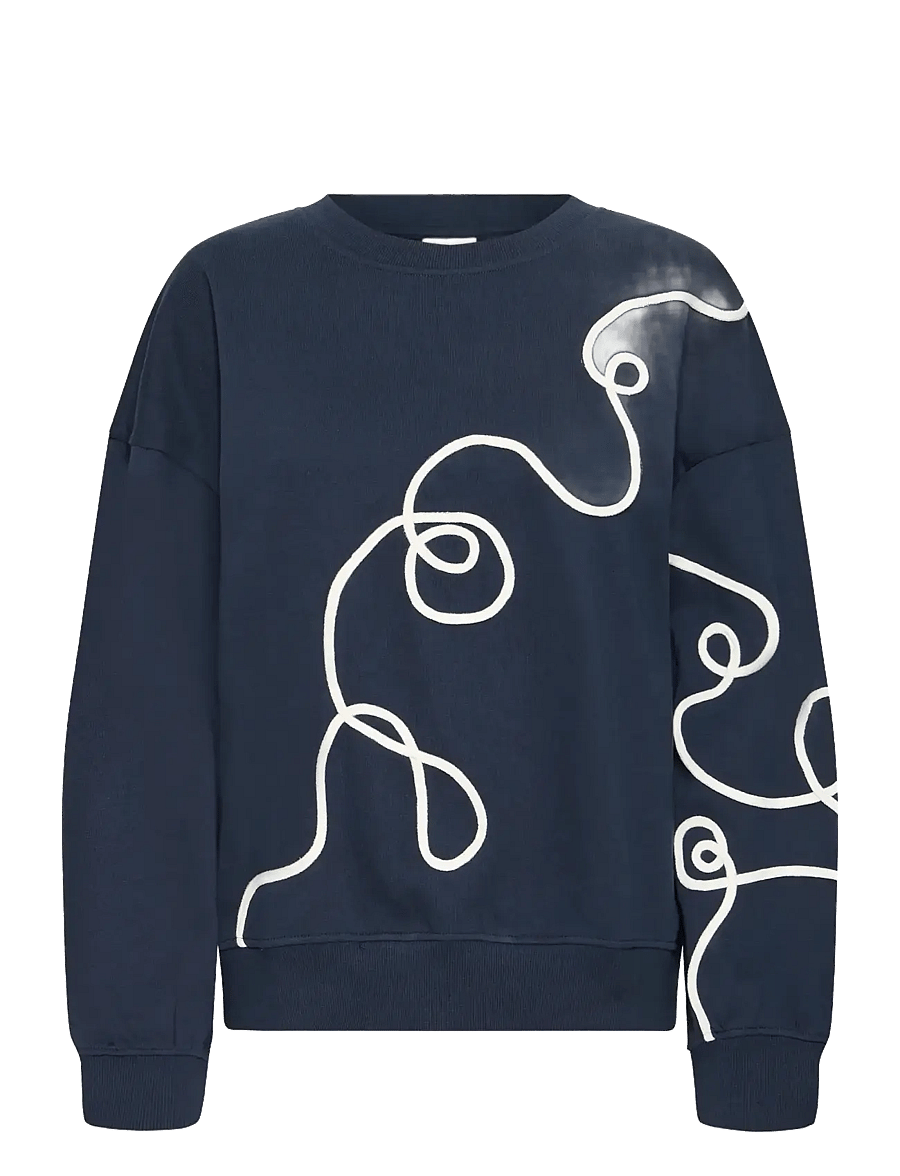ICHI - IHKASURA SW2 - sweatshirts - total eclipse / cloud - 0