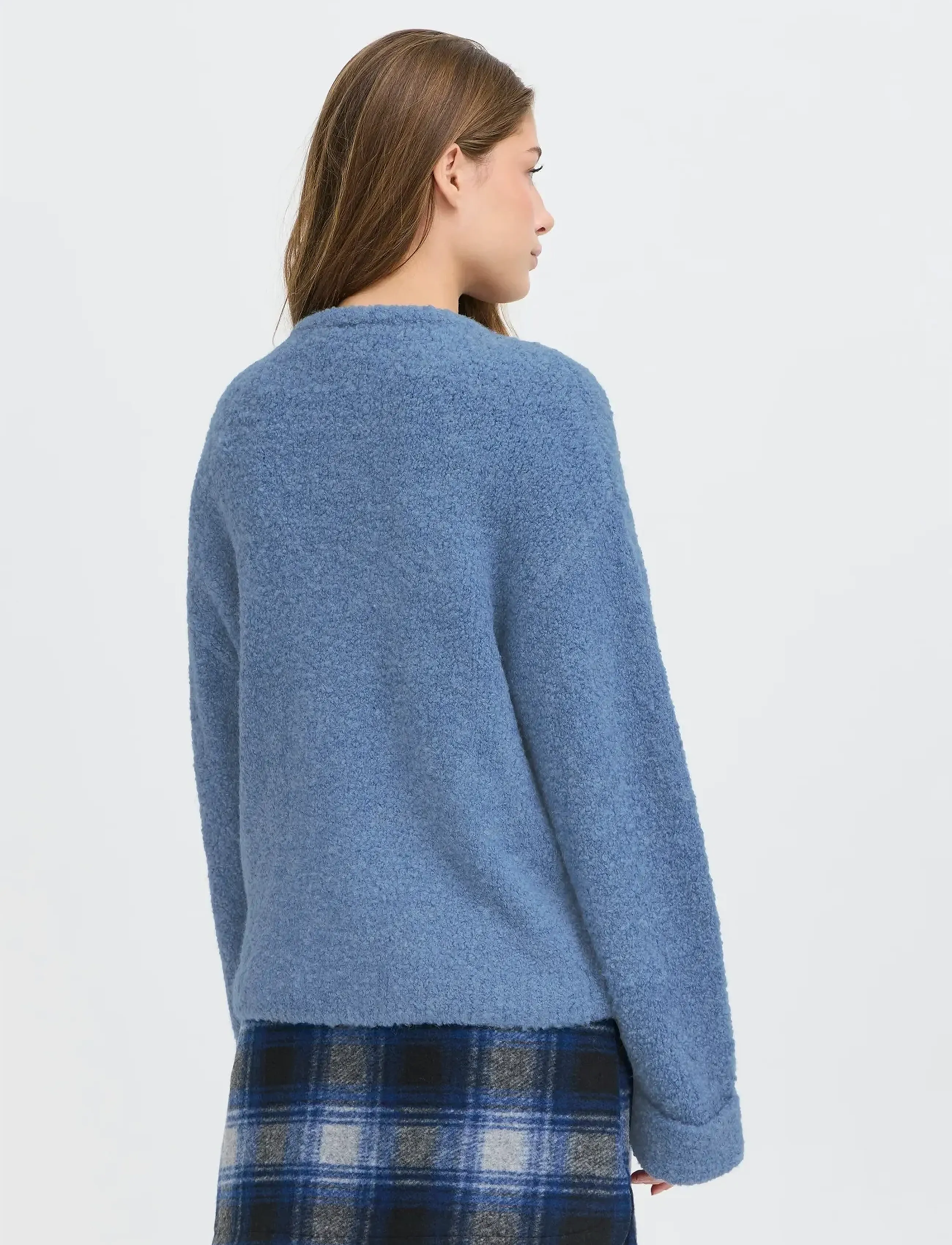 ICHI - IHBLARISA LS - strikkegensere - blue yonder - 3