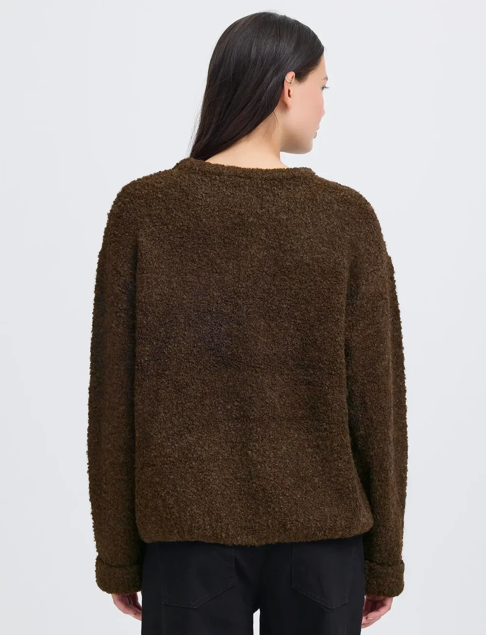 ICHI - IHBLARISA LS - stickade tröjor - coffee bean - 3