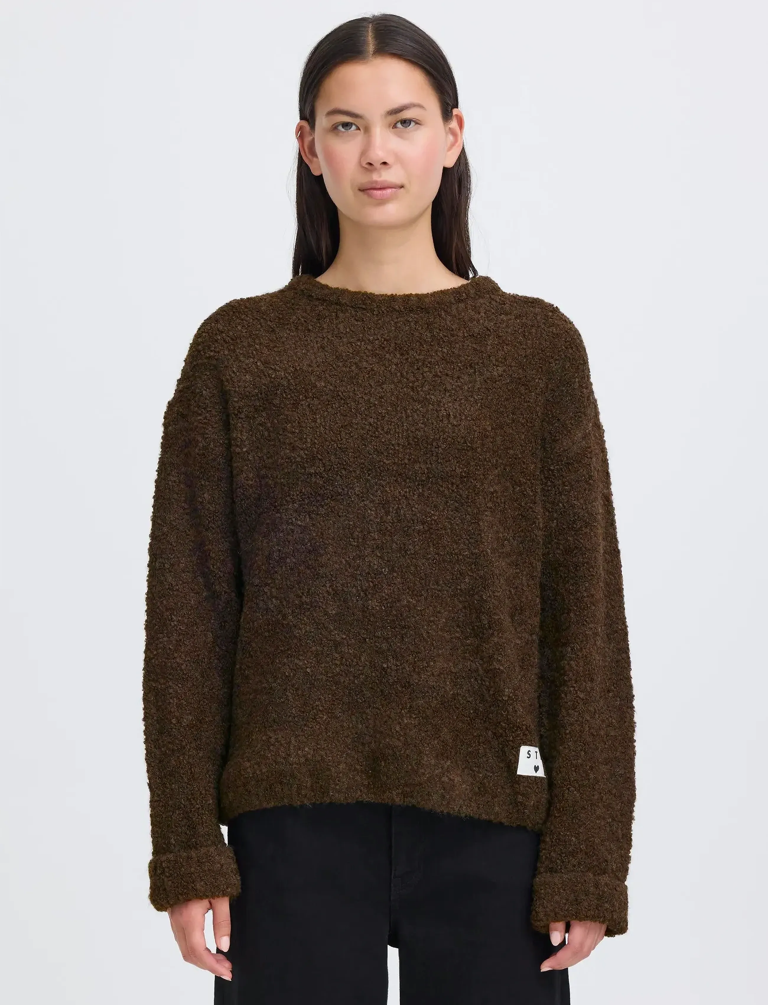 ICHI - IHBLARISA LS - pullover - coffee bean - 4