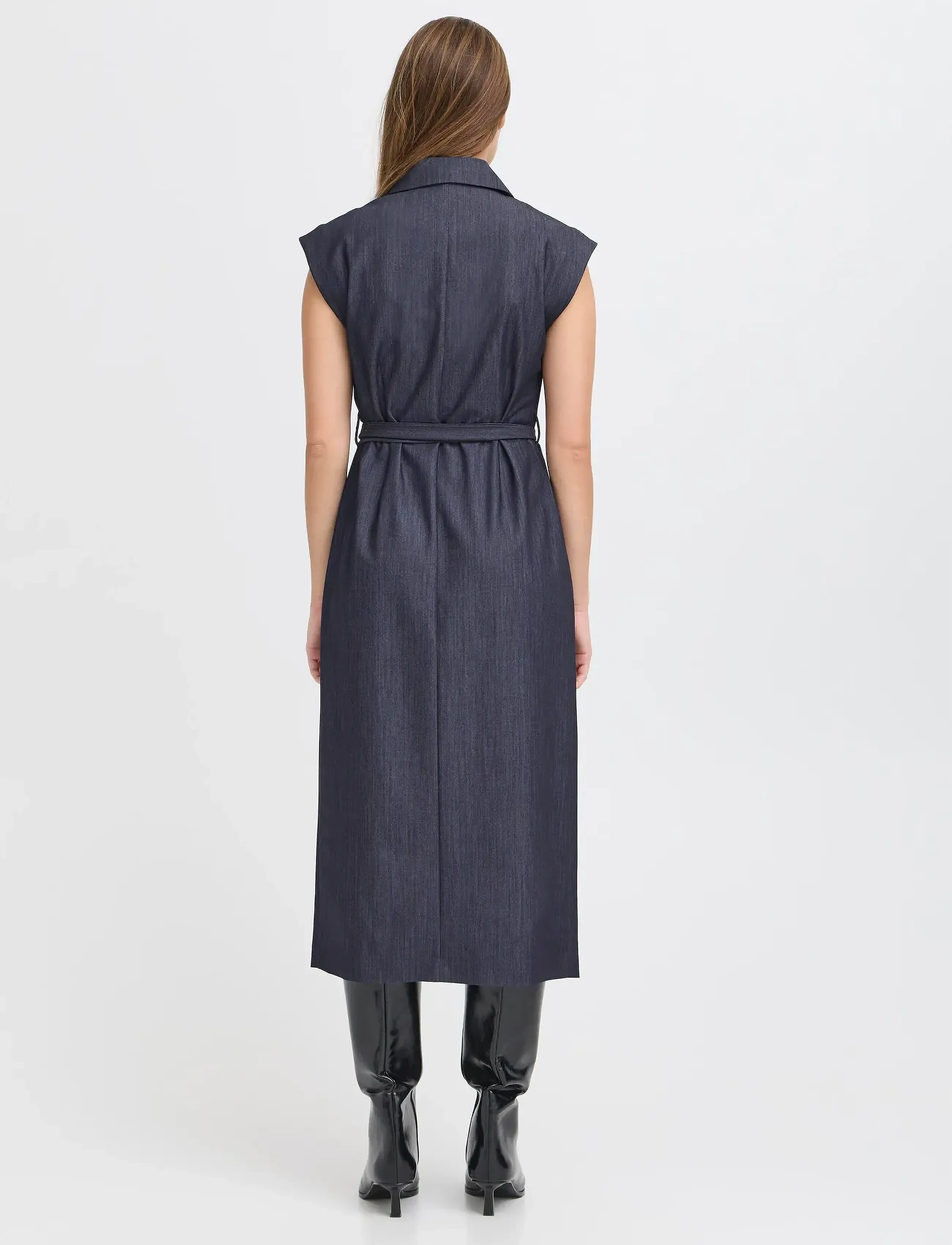 ICHI - IHJUMI DR - kleitas ar pārlikumu - dark blue - 3