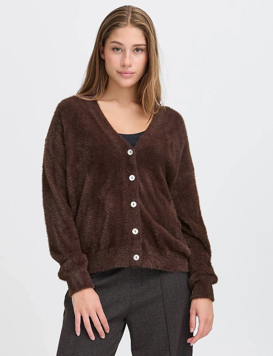 ICHI - IHBRULA CA - strickjacken - coffee bean - 4