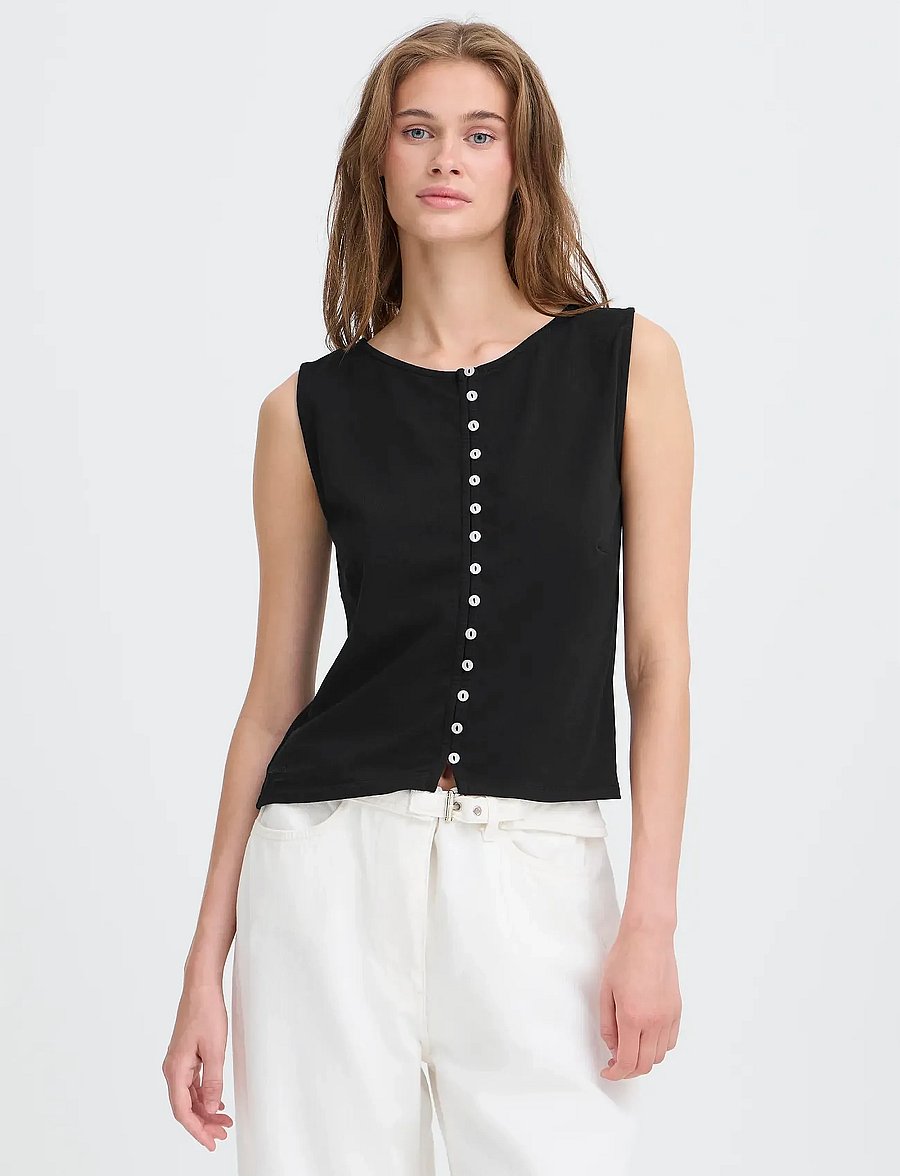 ICHI - IHSARI TO - Ärmellose tops - black - 4