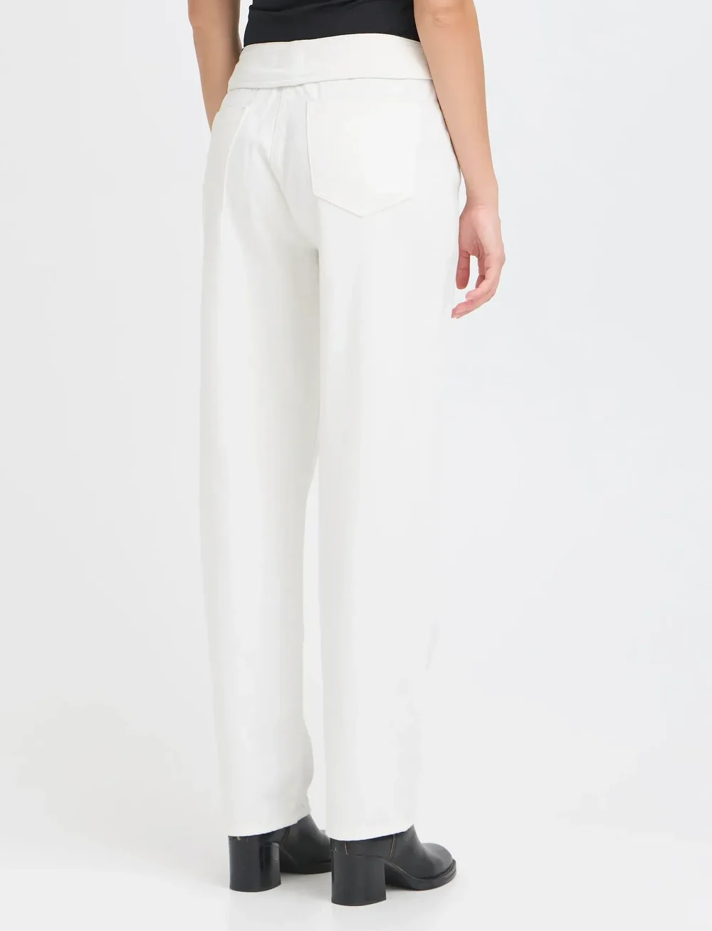 ICHI - IHBALA PA - straight jeans - blanc de blanc - 3