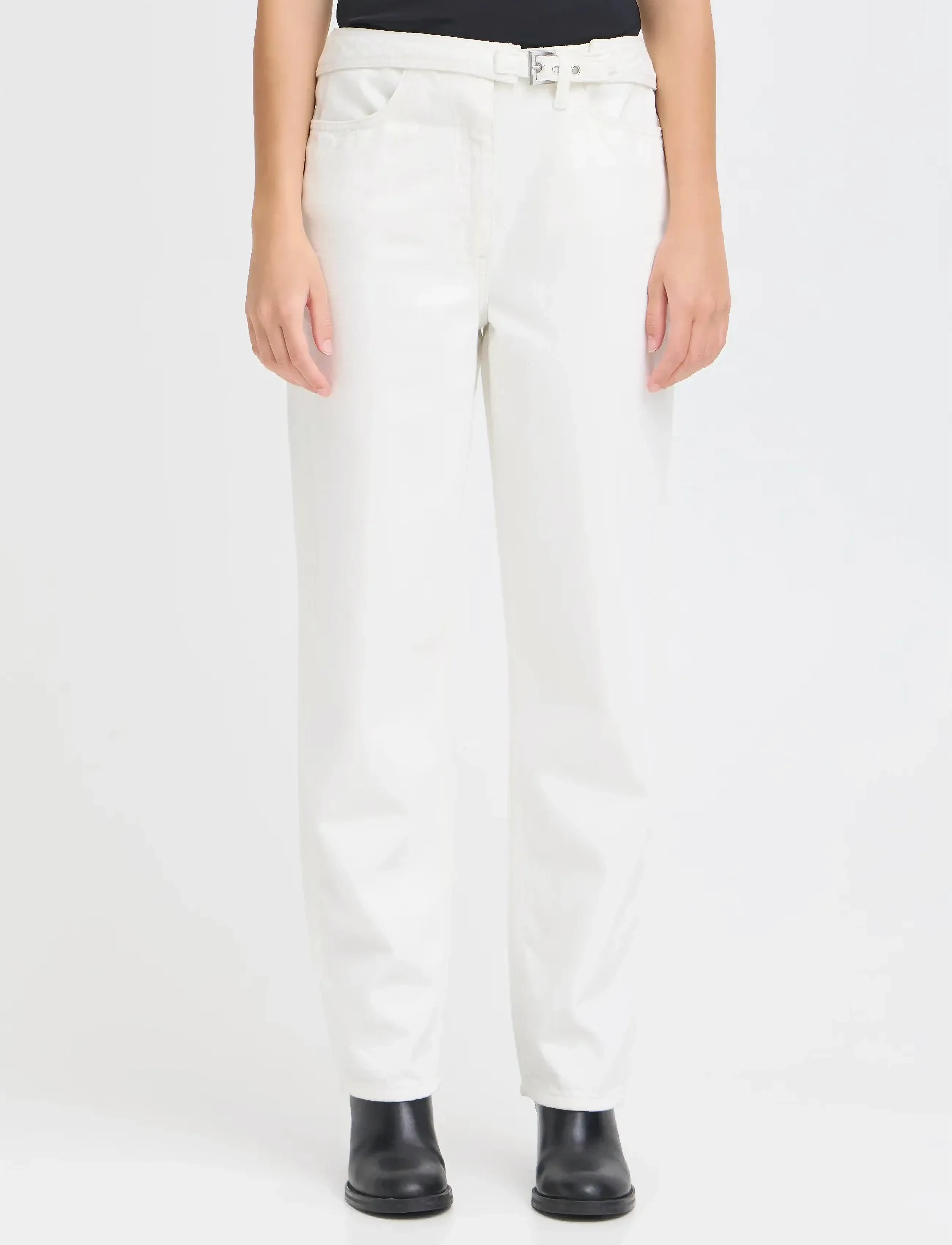 ICHI - IHBALA PA - raka jeans - blanc de blanc - 4