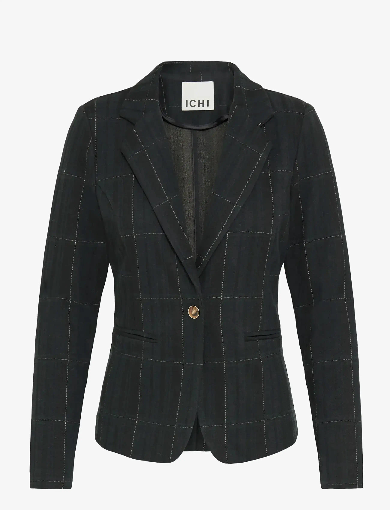 ICHI - IHKATE WOOLLEY BL2 - enkeltradede blazere - black/green check - 1