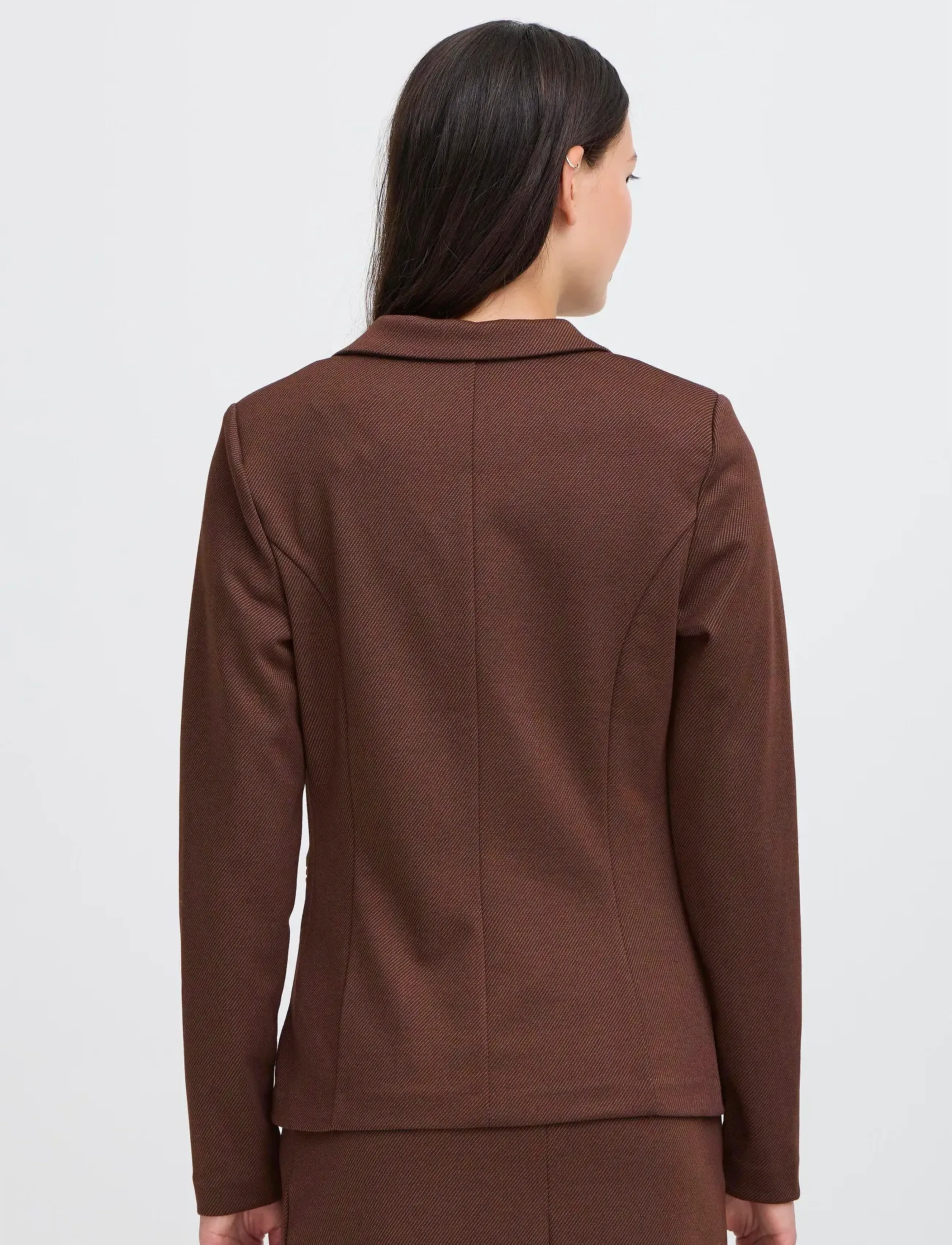 ICHI - IHKATE WOOLLEY BL2 - Ühes joones nööpidega bleiserid - coffee bean - 5