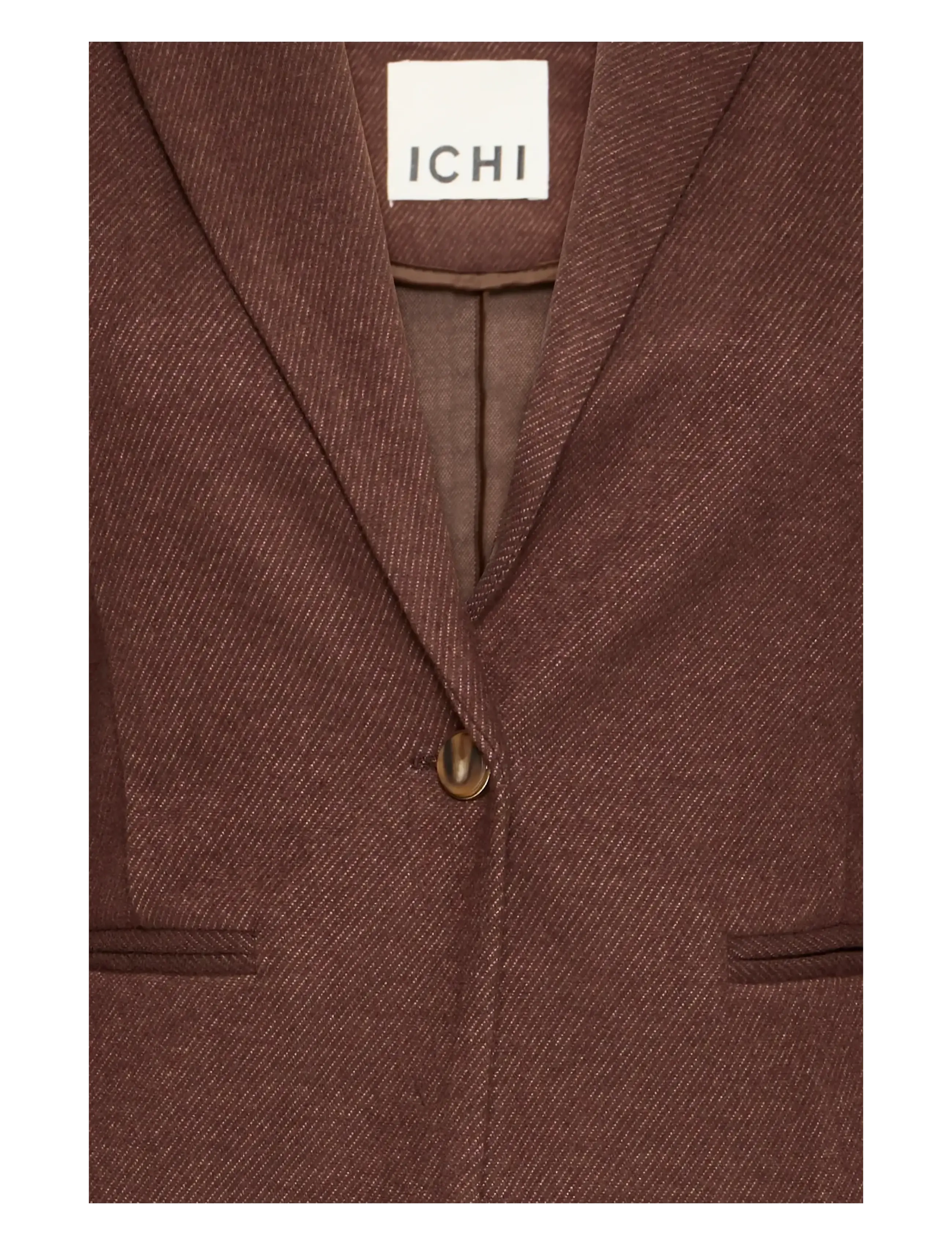 ICHI - IHKATE WOOLLEY BL2 - Ühes joones nööpidega bleiserid - coffee bean - 3