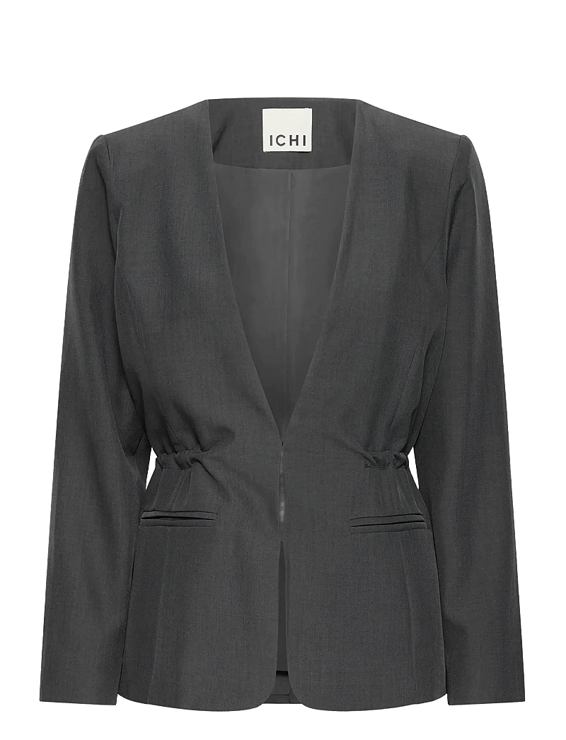 ICHI - IHFAVA BL - einreihige blazer - dark grey melange - 1