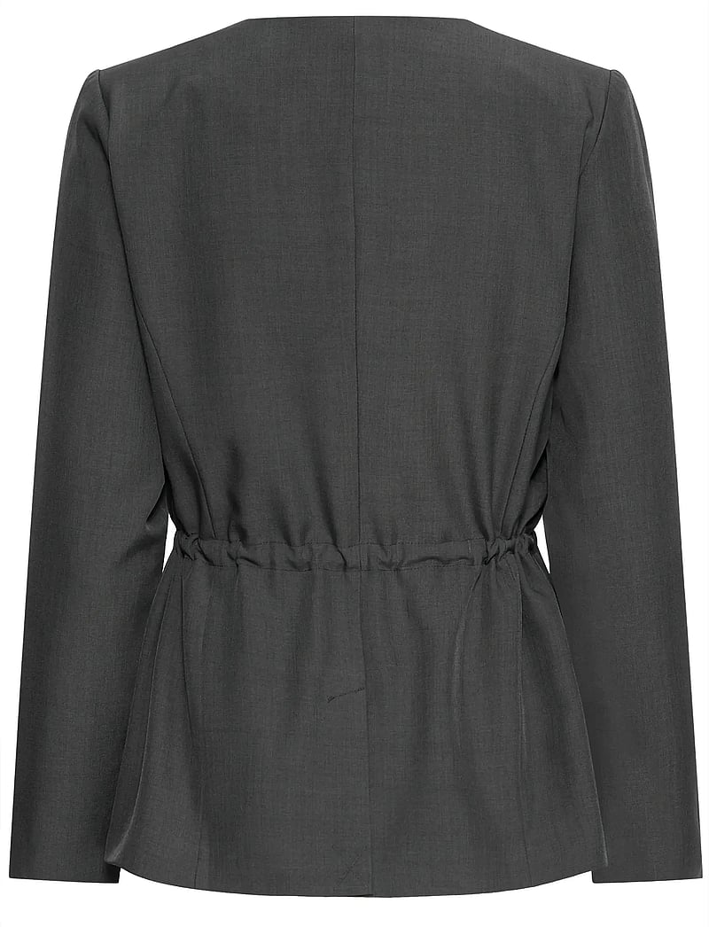 ICHI - IHFAVA BL - einreihige blazer - dark grey melange - 4