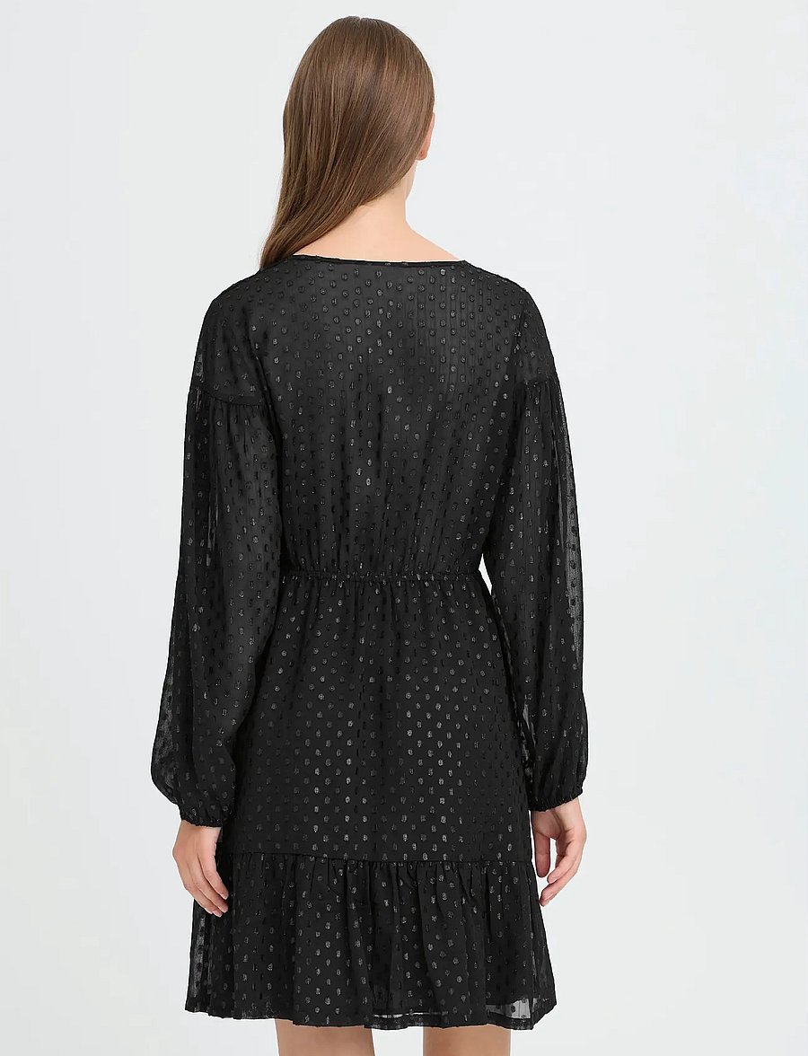ICHI - IHGLOWI DR - kurze kleider - black - 3