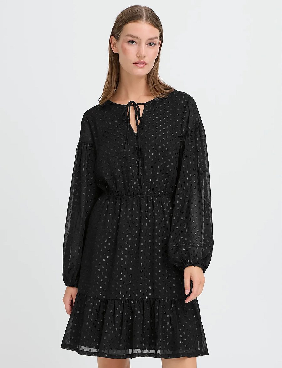 ICHI - IHGLOWI DR - kurze kleider - black - 4