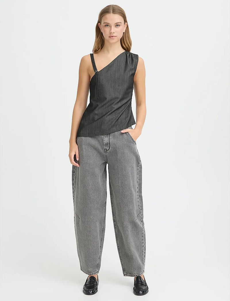 ICHI - IHLIVOLA TO - Ärmellose tops - black - 0