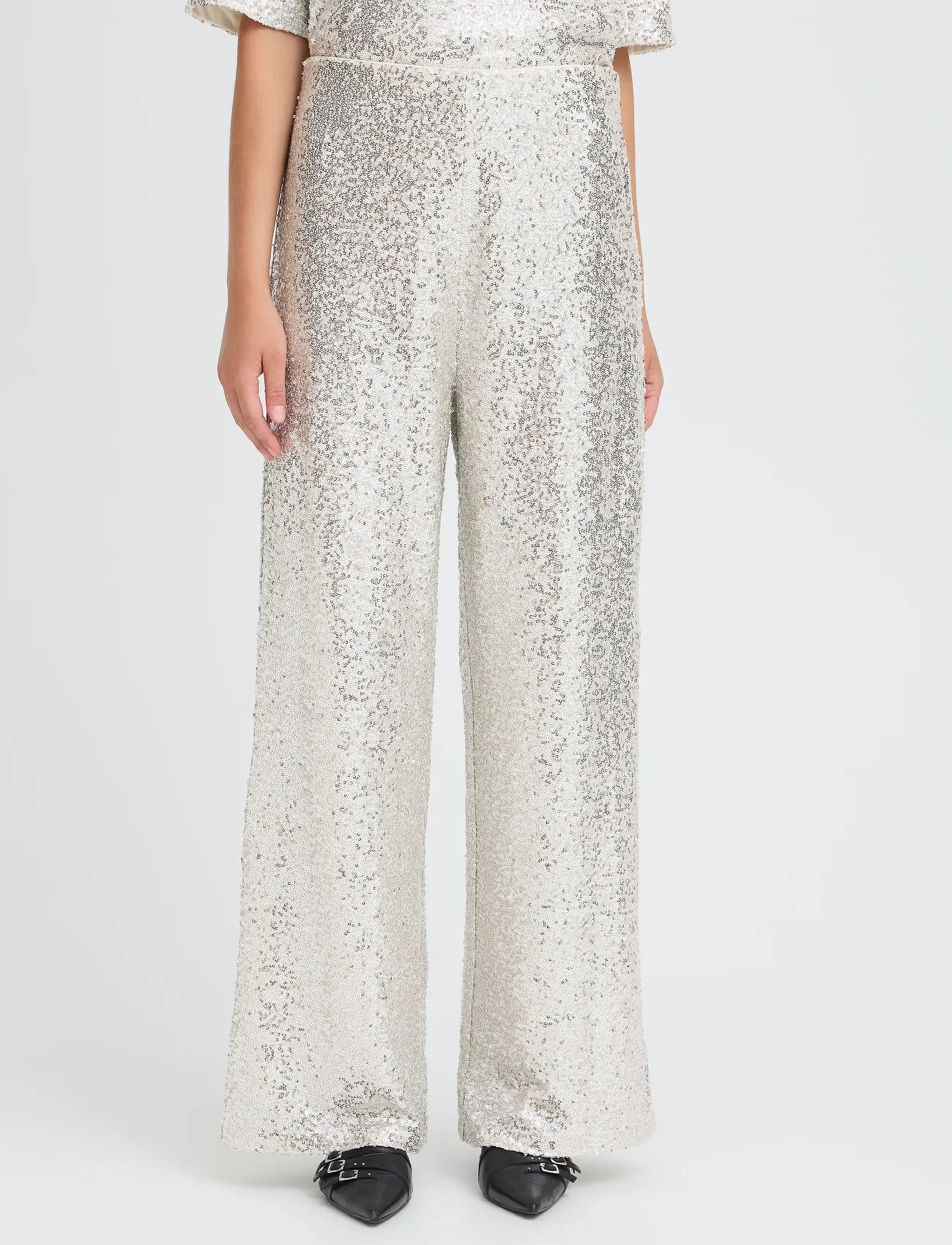 ICHI - IHFAUCA PA2 - hosen mit weitem bein - frosted almond - 4